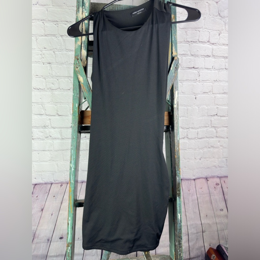 Naked Wardrobe black dress cut out side/back large